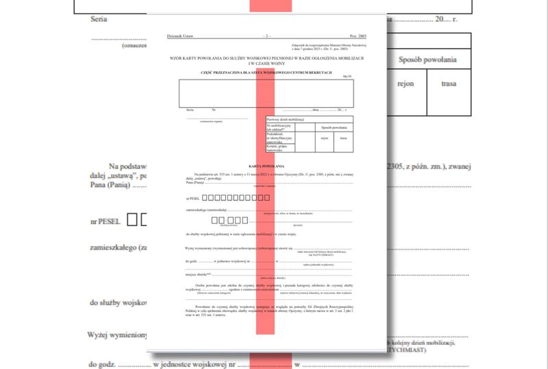 Wezwanie do wojska 2023