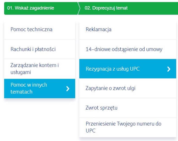 Błędy przy rezygnacji z UPC