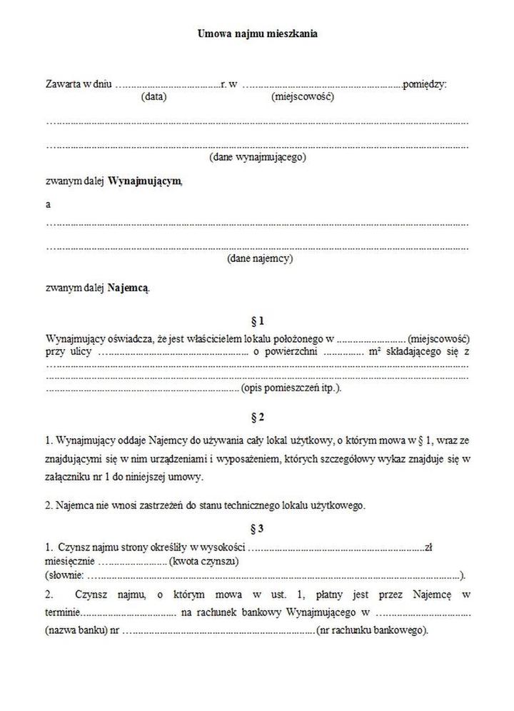 Aspekty prawne wynajmu