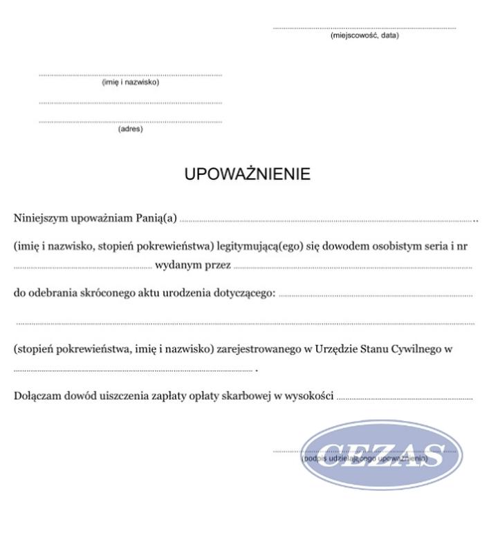 Krok po kroku tworzenie upoważnienia