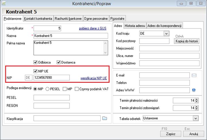 Sprawdzanie wiarygodności kontrahenta