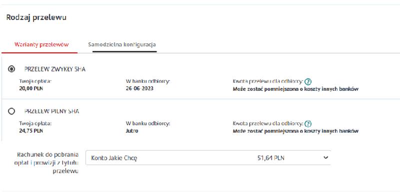 Koszty przelewów międzynarodowych