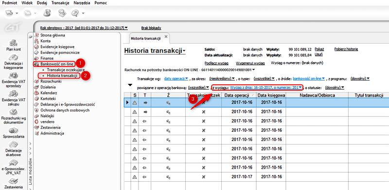 Księgowanie wyciągu bankowego