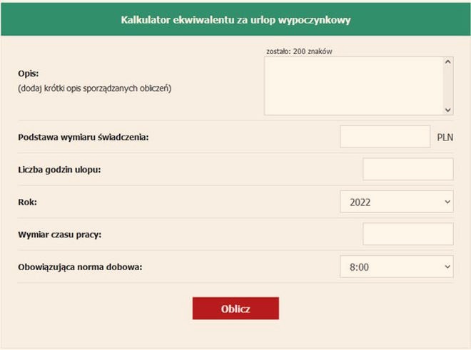 Jak prawidłowo obliczyć ekwiwalent za urlop? Praktyczny przewodnik